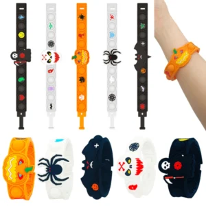 halloween pop it bracelets