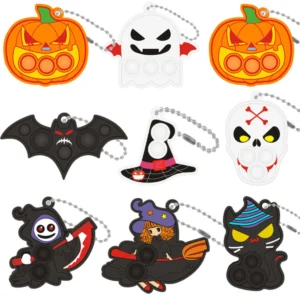 halloween pop-it keychain