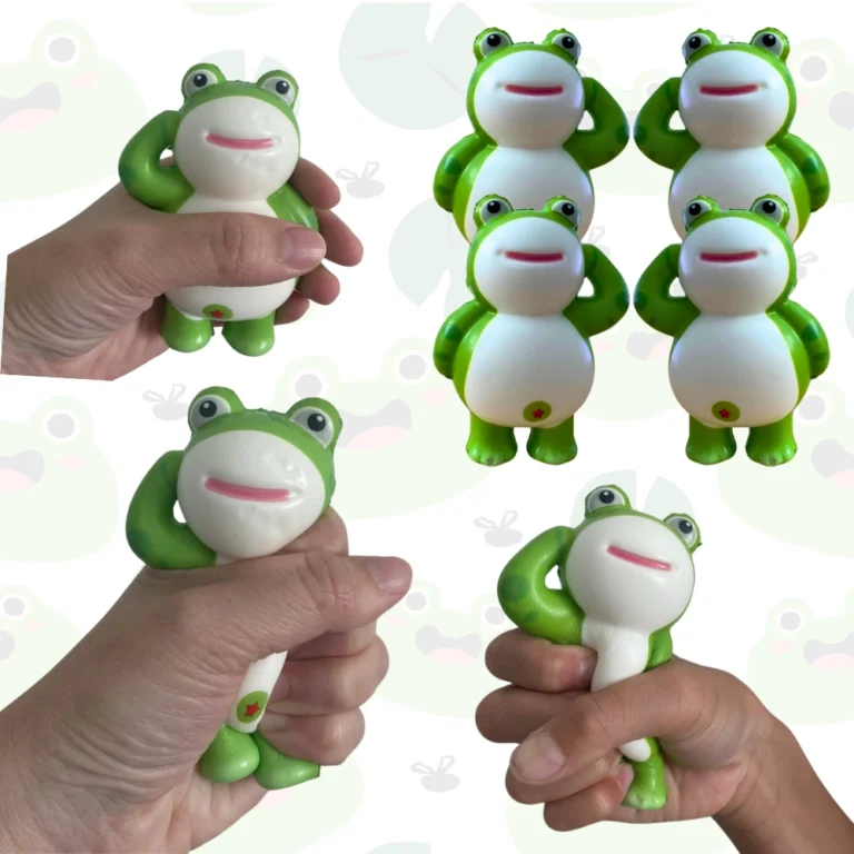 frog, squishy, fidget, stress relief